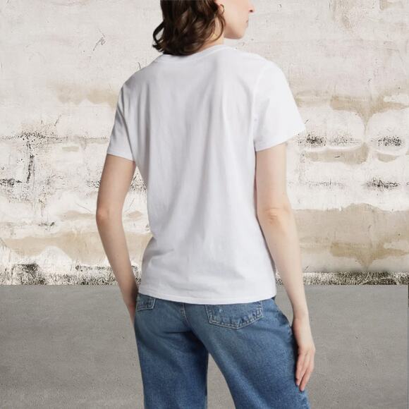 Treasure & Bond NWOT Women's White Relaxed Crewneck Cotton T-Shirt - Size Large - Picture 2 of 7